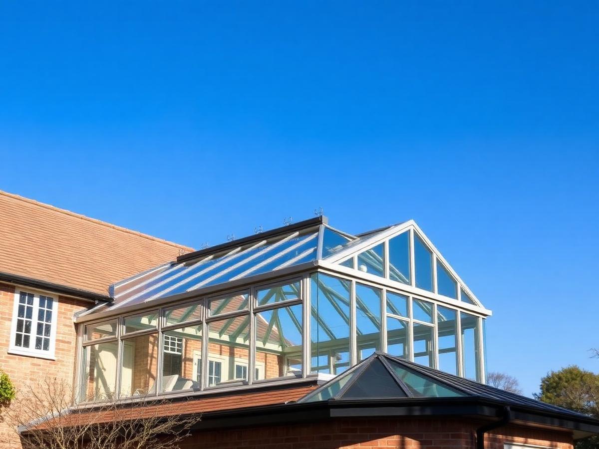 Lean-to orangery extension